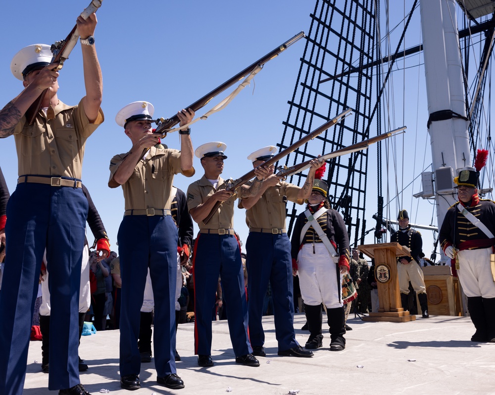 Marines go underway aboard the USS Constitution