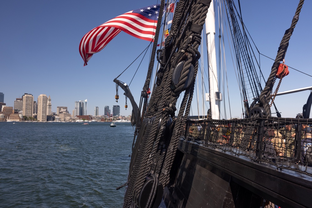 Marines go underway aboard the USS Constitution