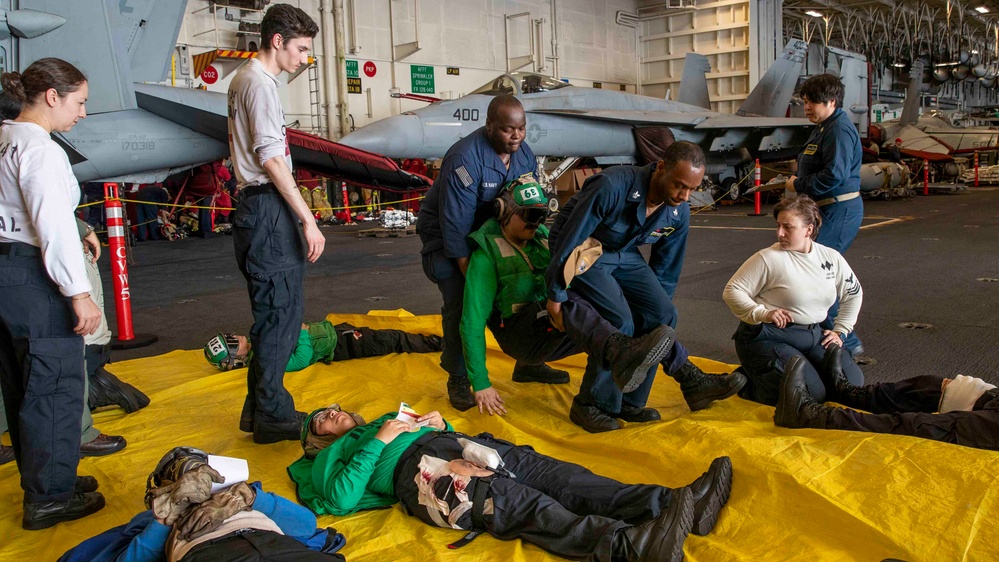 George Washington Conducts Mass Casualty Drill