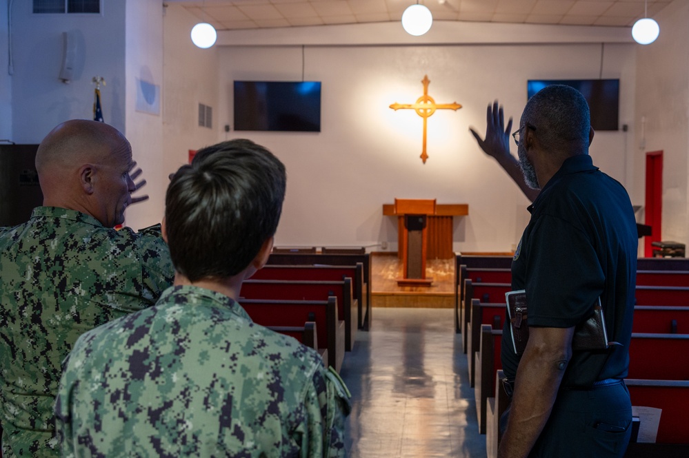 CNIC executive director tours NSF Diego Garcia and holds all-hands call