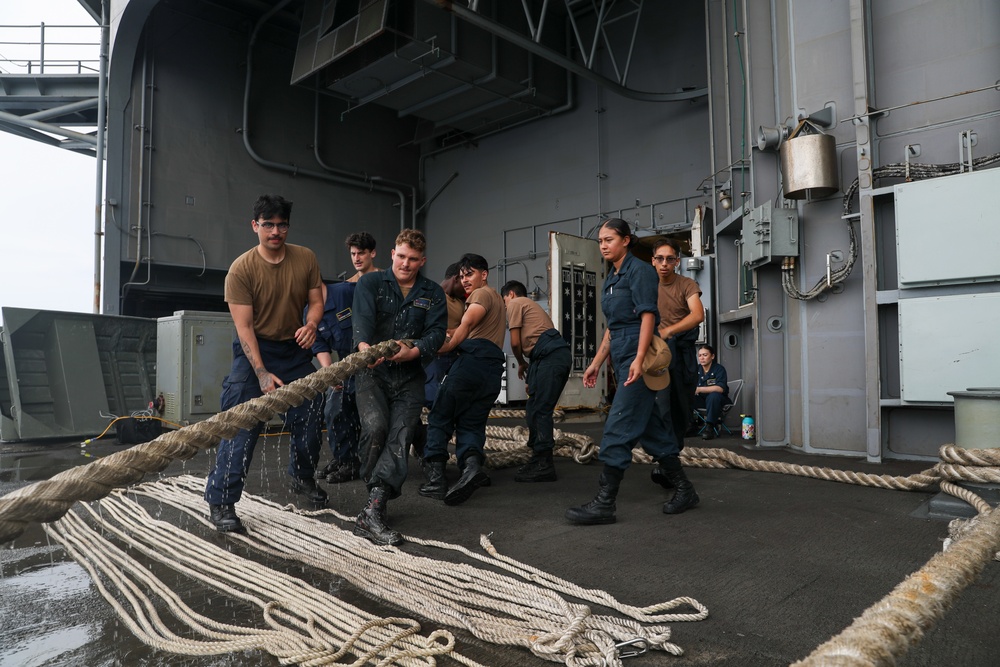 George Washington Sailors Maintain Oxygen Equipment