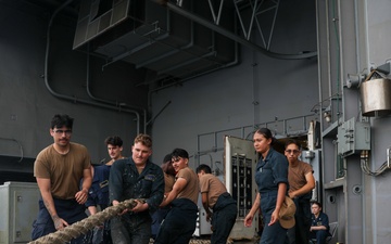 George Washington Sailors Maintain Oxygen Equipment