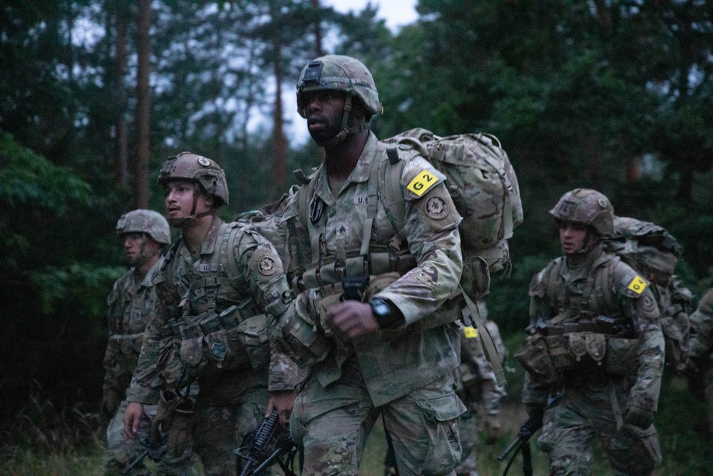 U.S. Army Europe and Africa Best Squad Competition: 12-mile foot march