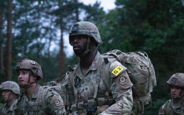 U.S. Army Europe and Africa Best Squad Competition: 12-mile foot march