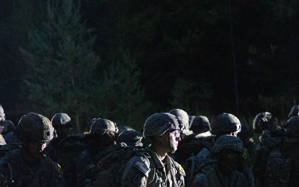U.S. Army Europe and Africa Best Squad Competition: 12-mile foot march