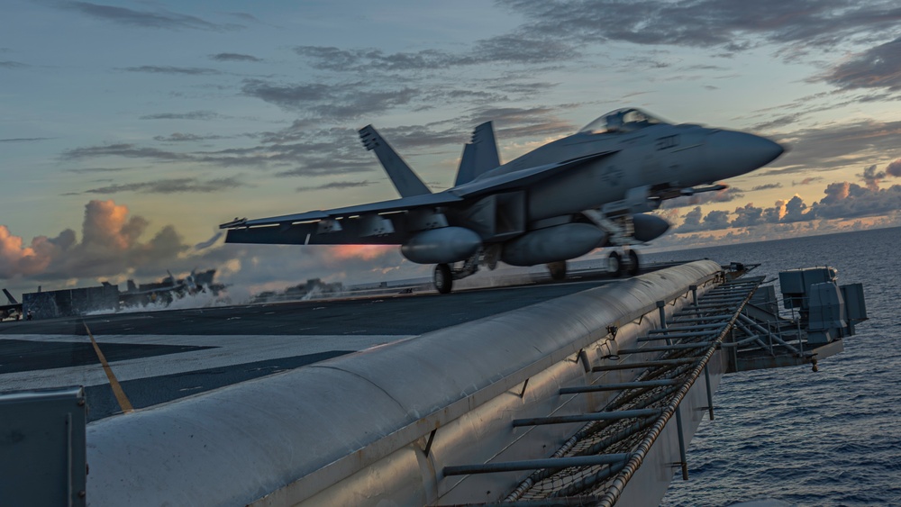 George Washington Conducts Flight Operations