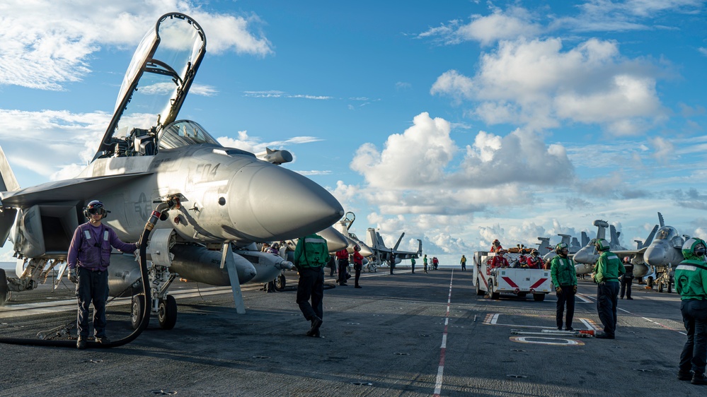 George Washington Conducts Flight Operations