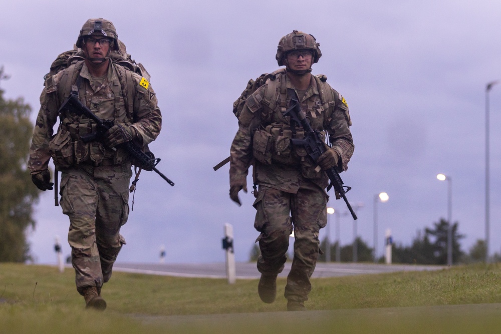 U.S. Army Europe and Africa Best Squad Competition: 12-Mile Ruck March