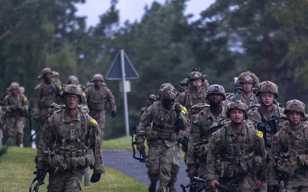 U.S. Army Europe and Africa Best Squad Competition: 12-Mile Ruck March