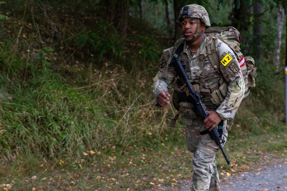U.S. Army Europe and Africa Best Squad Competition: 12-Mile Ruck March
