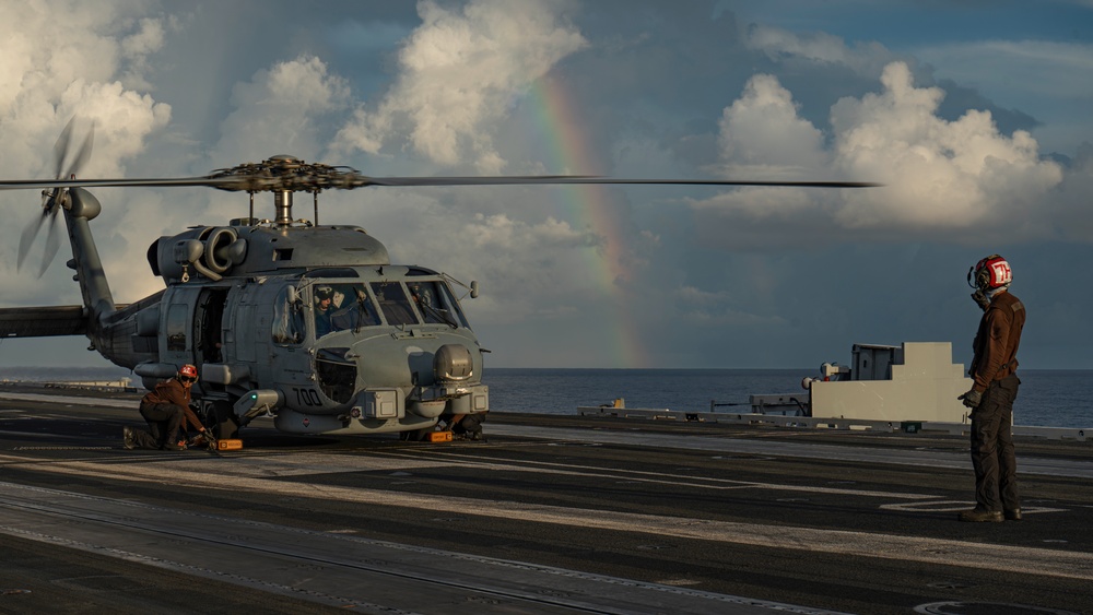George Washington Conducts Flight Operations