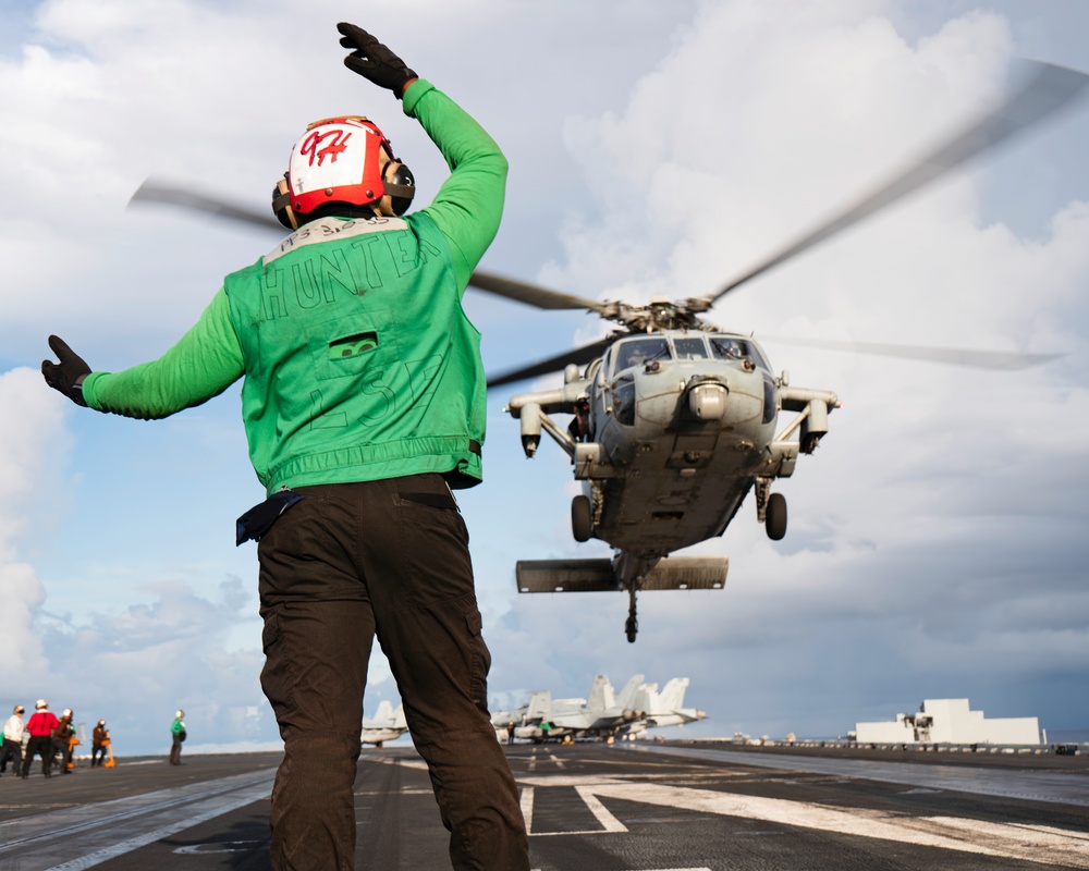 George Washington Conducts Flight Operations