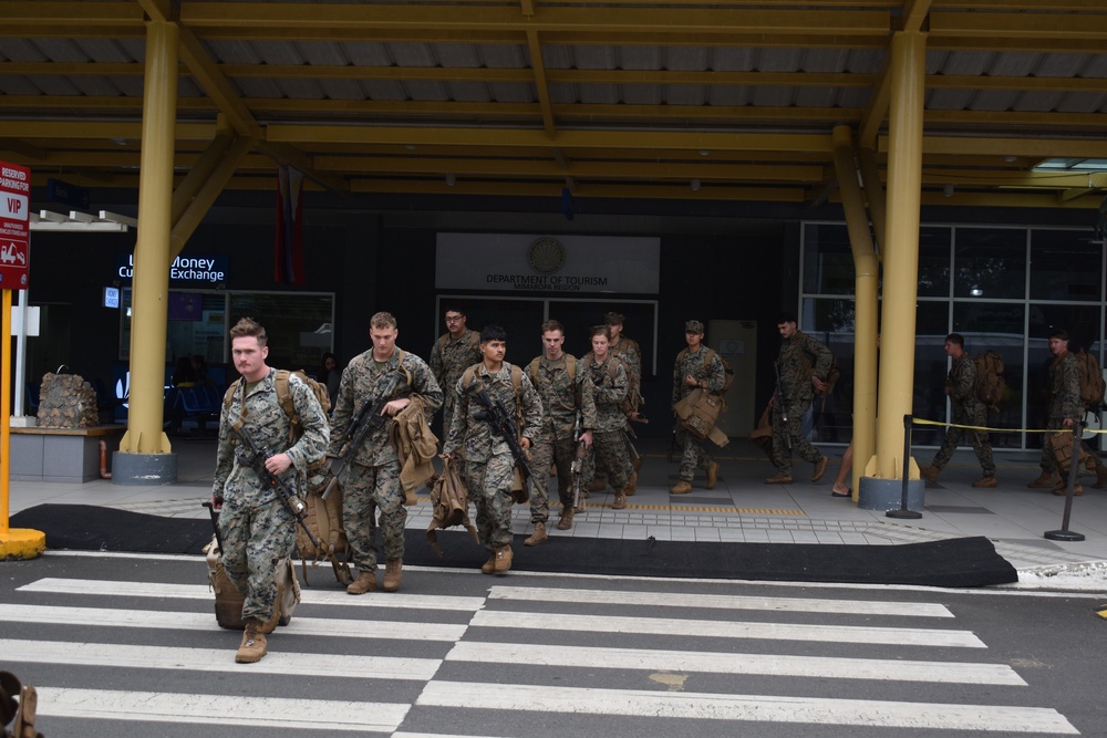 MRF-D 25.3: U.S. Marines arrive to the Philippines for Ex Alon 25