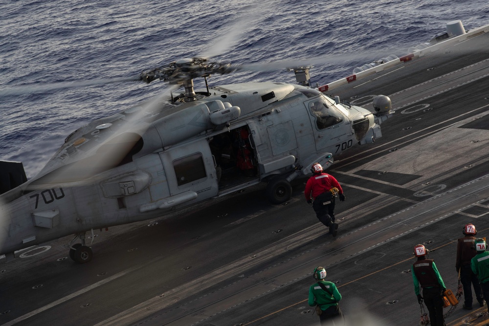 George Washington Conducts Flight Operations