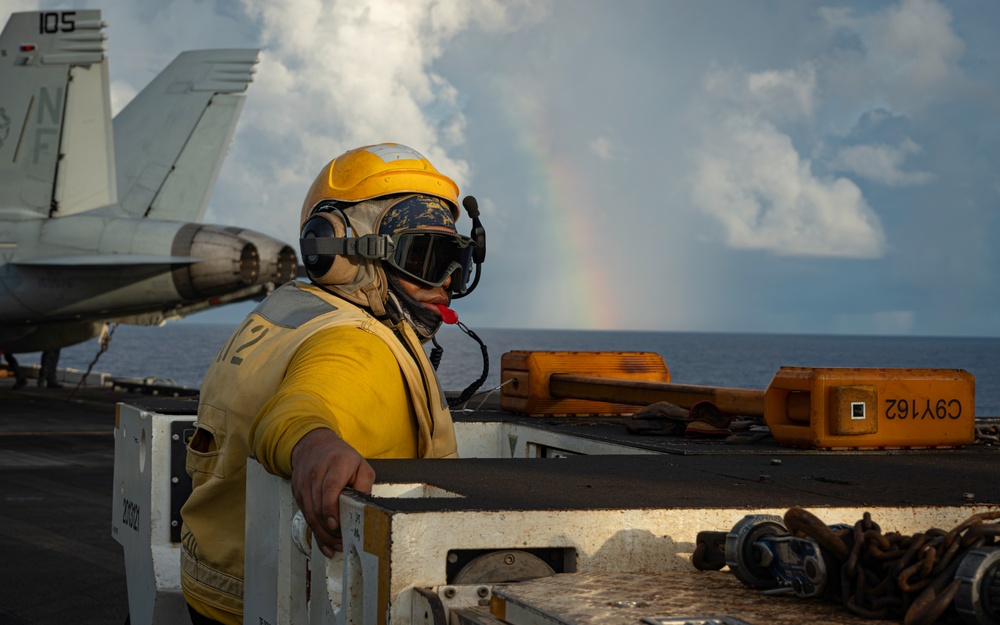 George Washington Conducts Flight Operations