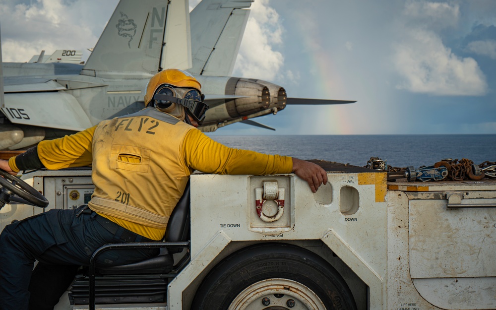 George Washington Conducts Flight Operations