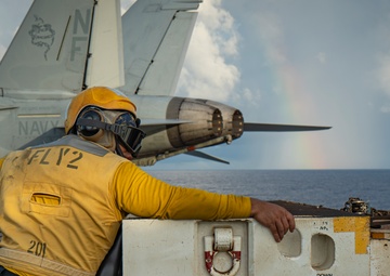 George Washington Conducts Flight Operations