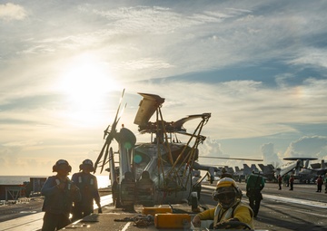 George Washington Conducts Flight Operations