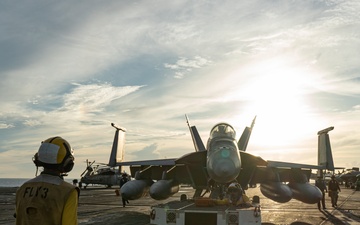 George Washington Conducts Flight Operations