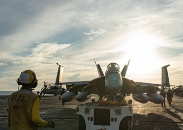 George Washington Conducts Flight Operations