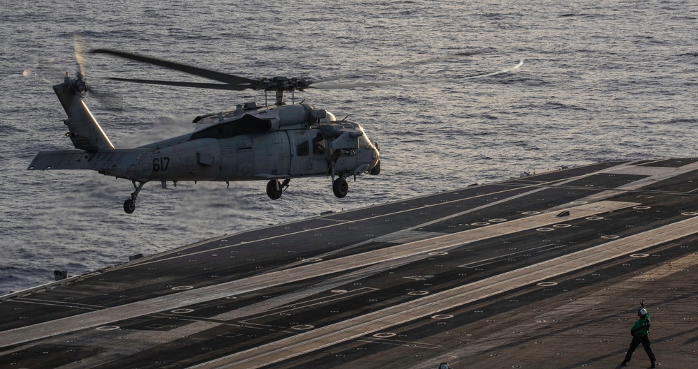 George Washington Conducts Flight Operations