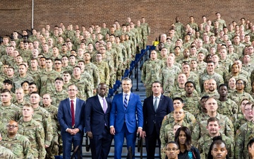 Secretary of Defense Pete Hegseth Pays Visit to Guardsmen at D.C. Armory