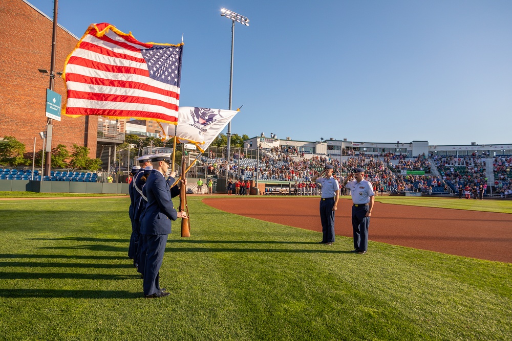 Coast Guard Partners with Portland Sea Dogs for Community and Recruiting Event