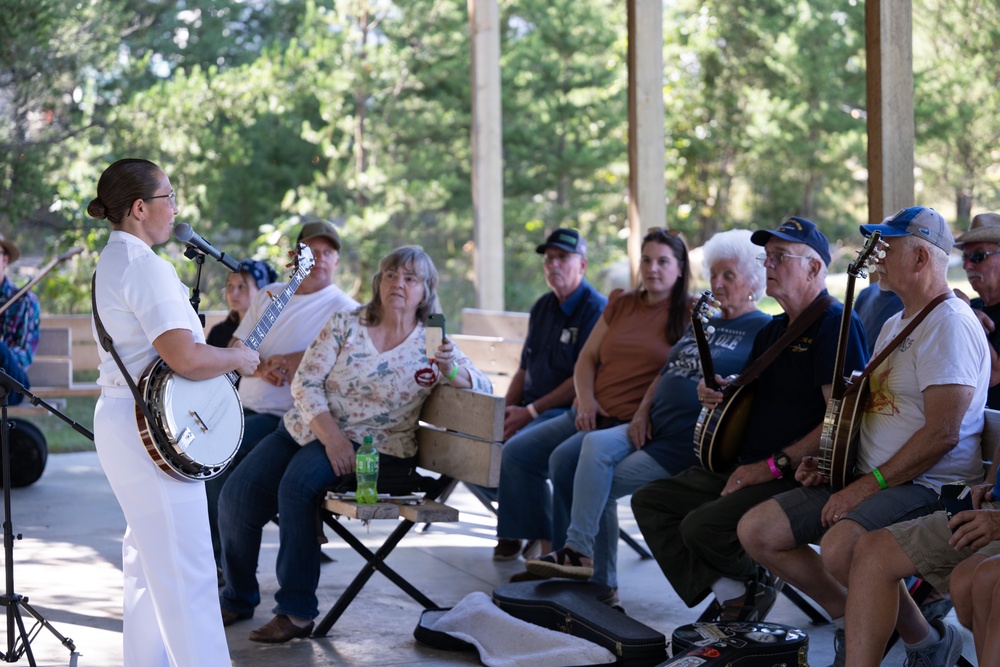 The Navy Band Country Current performs at the Lakes Bluegrass Festival