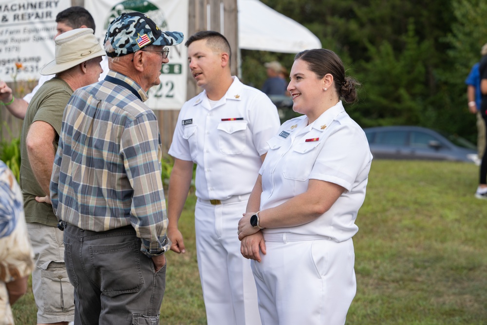 The Navy Band Country Current performs at the Lakes Bluegrass Festival
