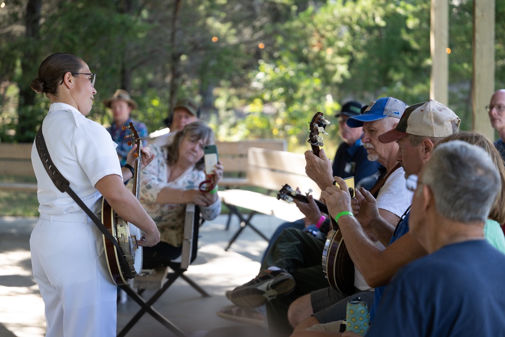 The Navy Band Country Current performs at the Lakes Bluegrass Festival