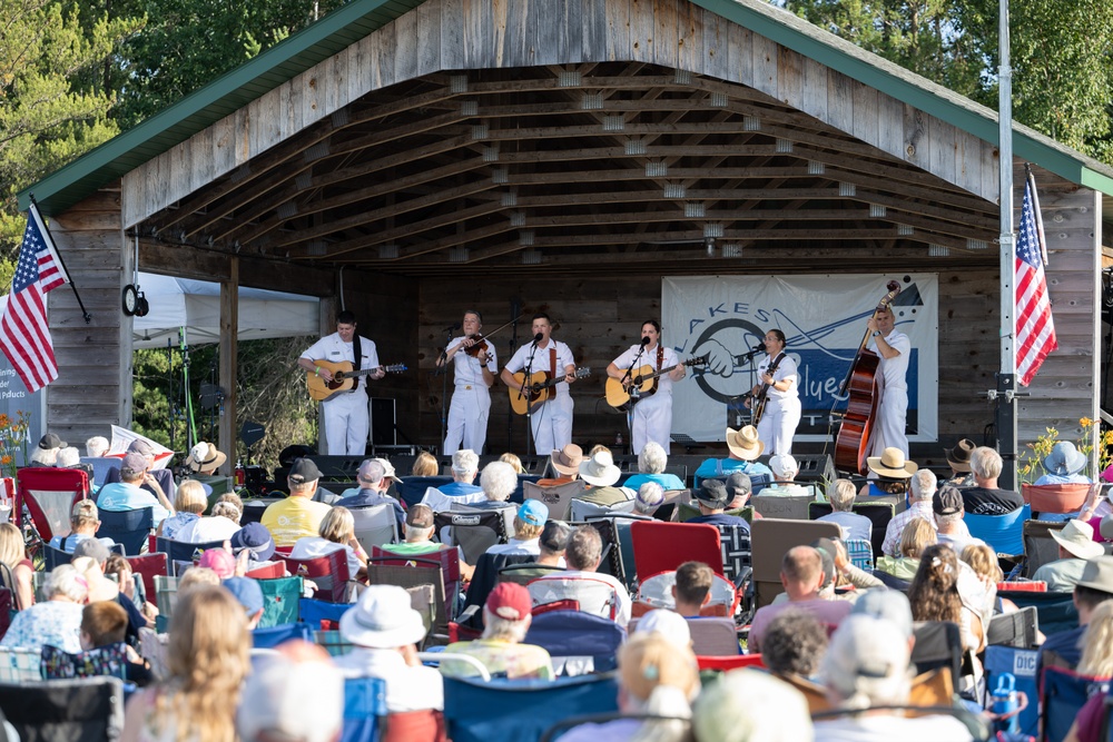 The Navy Band Country Current performs at the Lakes Bluegrass Festival
