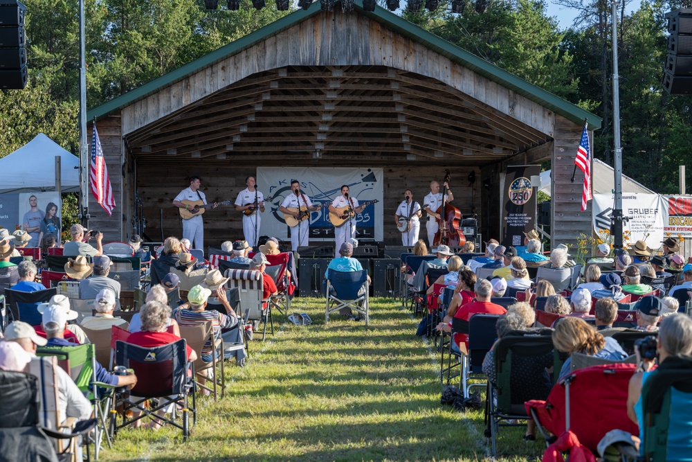 The Navy Band Country Current performs at the Lakes Bluegrass Festival