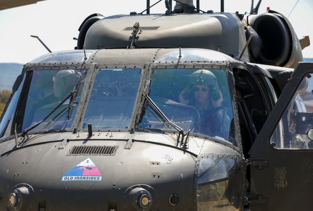 1st Armored Division UH-60 Black Hawk Crews Conduct Aerial Gunnery in Bulgaria