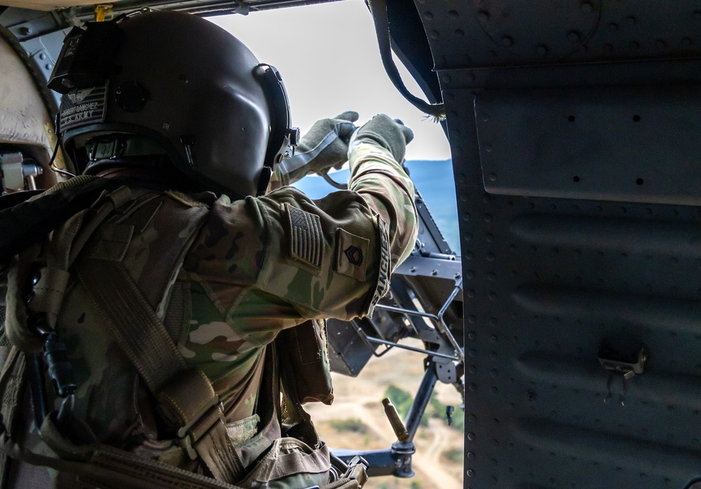 1st Armored Division UH-60 Black Hawk Crews Conduct Aerial Gunnery in Bulgaria