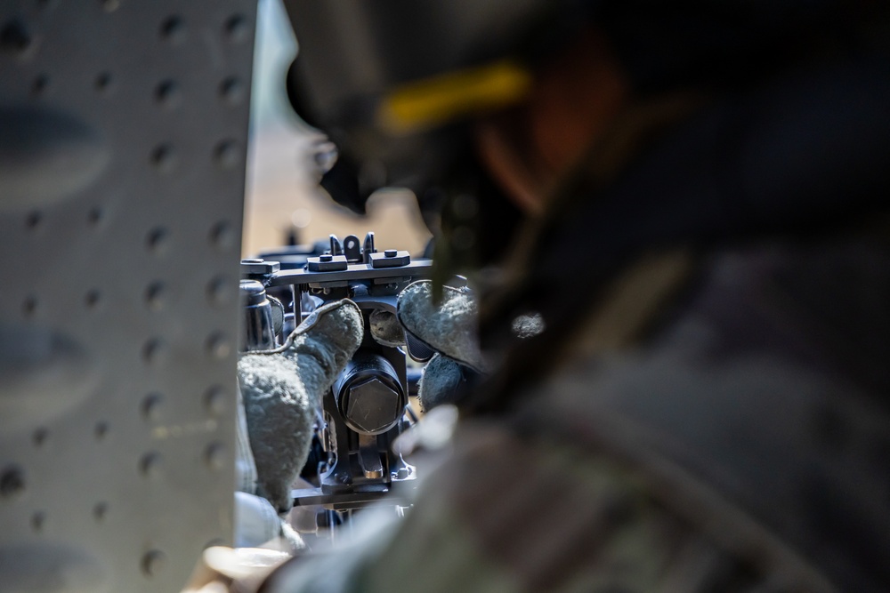 1st Armored Division UH-60 Black Hawk Crews Conduct Aerial Gunnery in Bulgaria