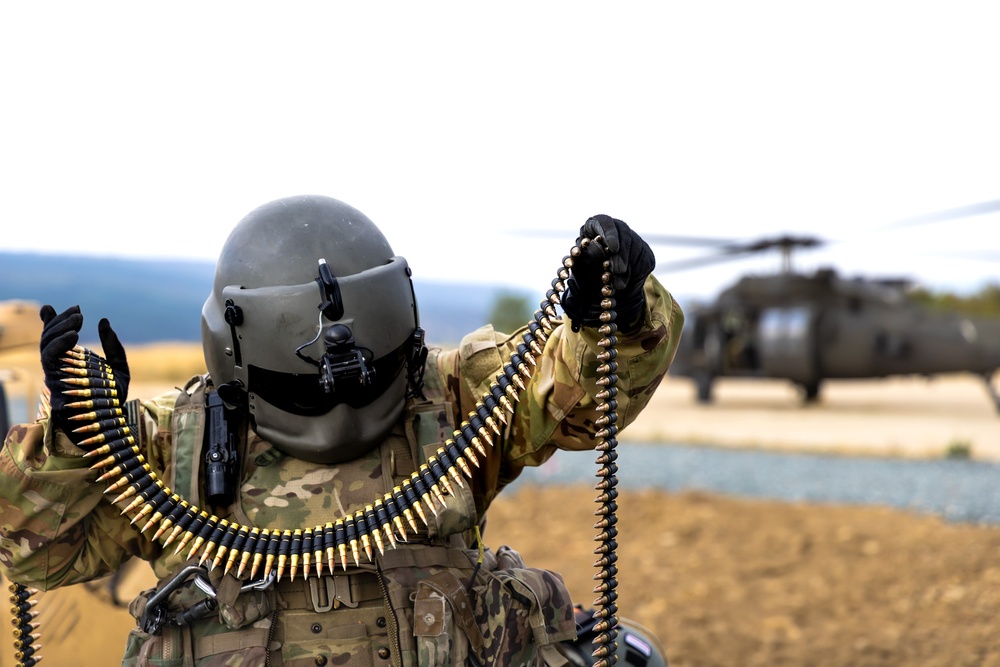 1st Armored Division UH-60 Black Hawk Crews Conduct Aerial Gunnery in Bulgaria