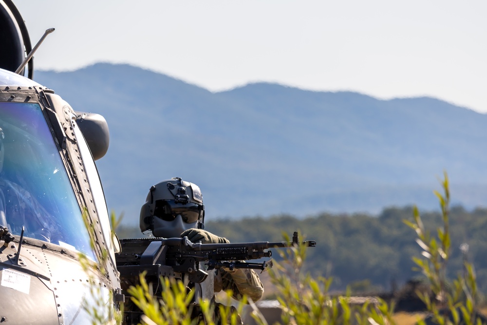1st Armored Division UH-60 Black Hawk Crews Conduct Aerial Gunnery in Bulgaria