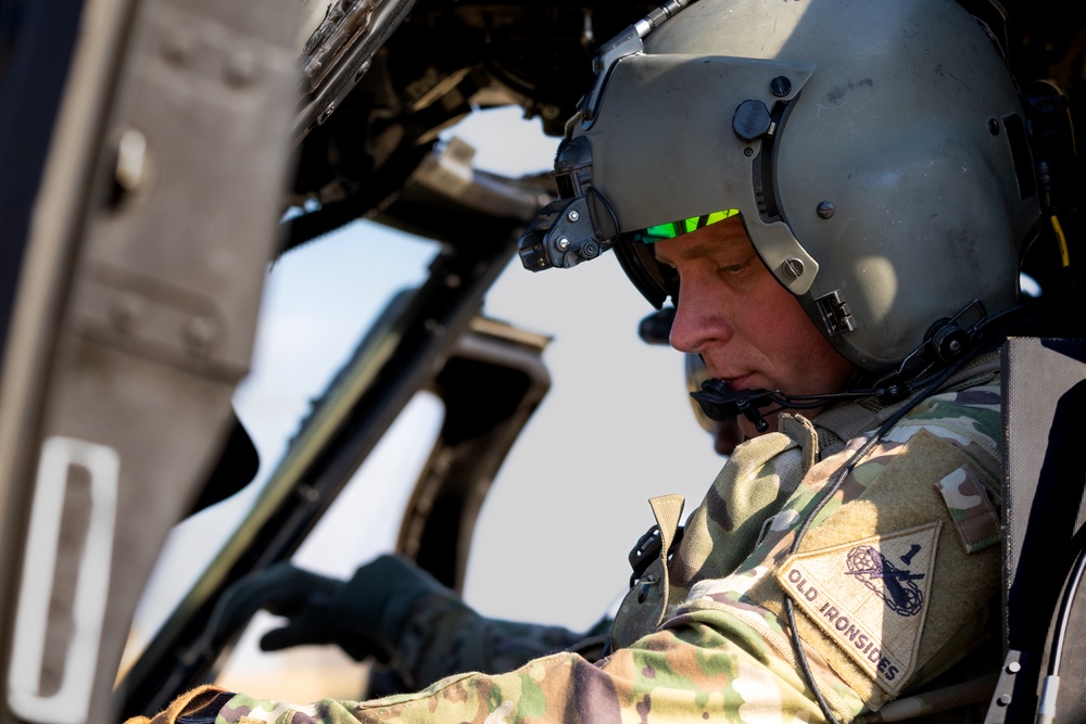 1st Armored Division UH-60 Black Hawk Crews Conduct Aerial Gunnery in Bulgaria