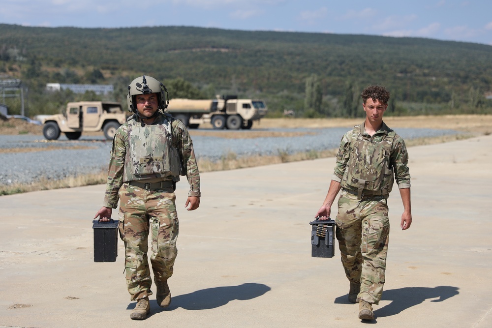 1st Armored Division UH-60 Black Hawk Crews Conduct Aerial Gunnery in Bulgaria