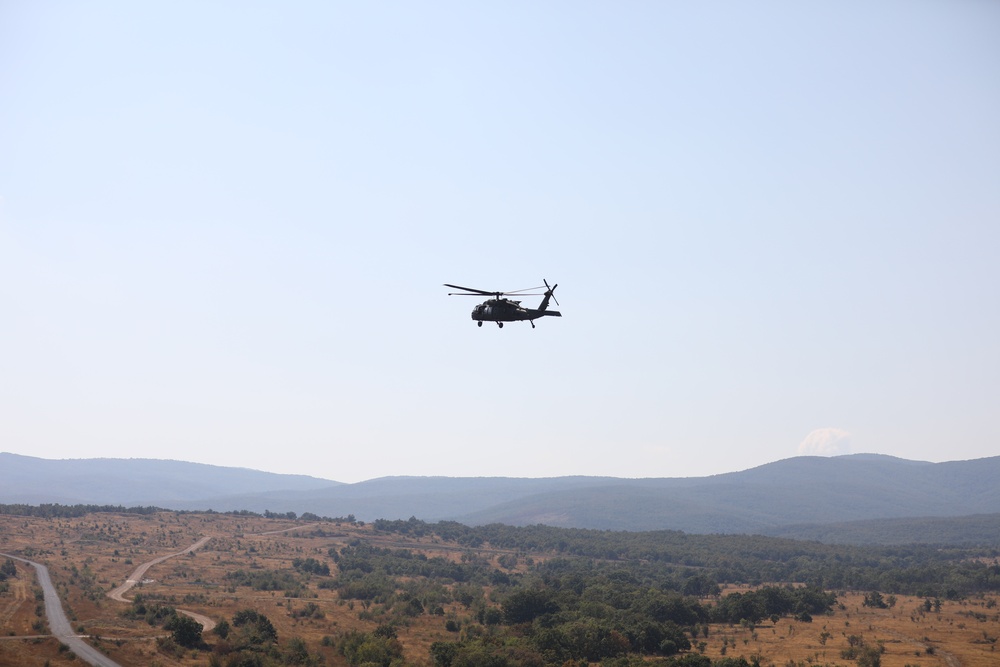 1st Armored Division UH-60 Black Hawk Crews Conduct Aerial Gunnery in Bulgaria