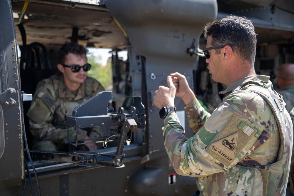 1st Armored Division UH-60 Black Hawk Crews Conduct Aerial Gunnery in Bulgaria