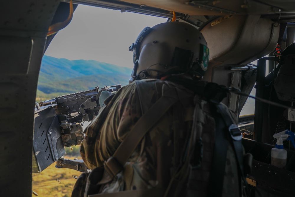 1st Armored Division UH-60 Black Hawk Crews Conduct Aerial Gunnery in Bulgaria