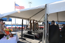 USS ROSS Holds Change of Command Ceremony