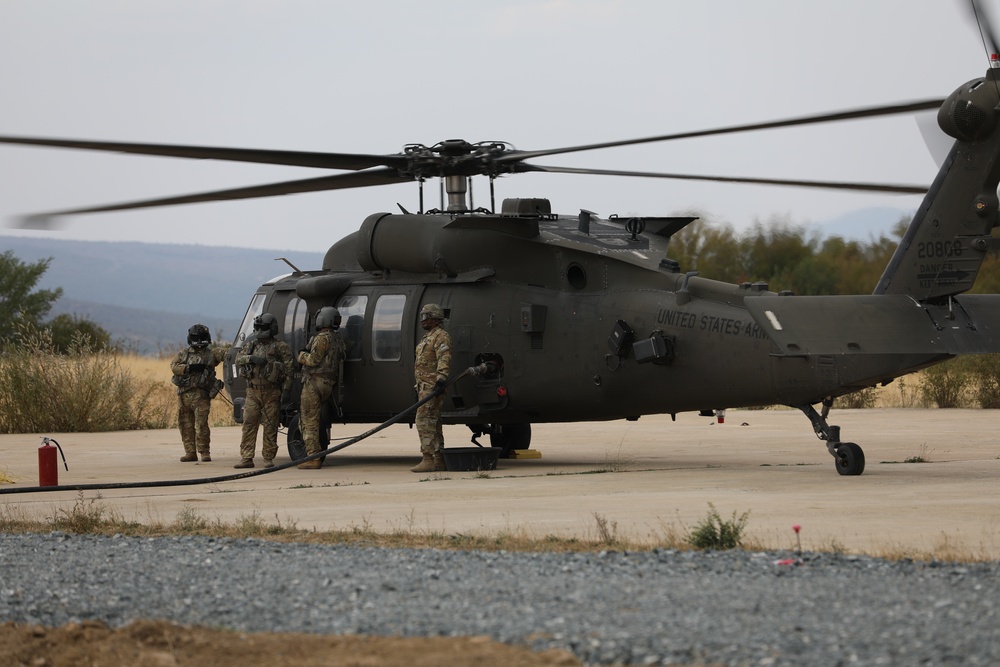 1st Armored Division UH-60 Black Hawk Crews Conduct Aerial Gunnery in Bulgaria