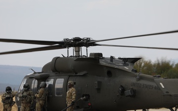 1st Armored Division UH-60 Black Hawk Crews Conduct Aerial Gunnery in Bulgaria