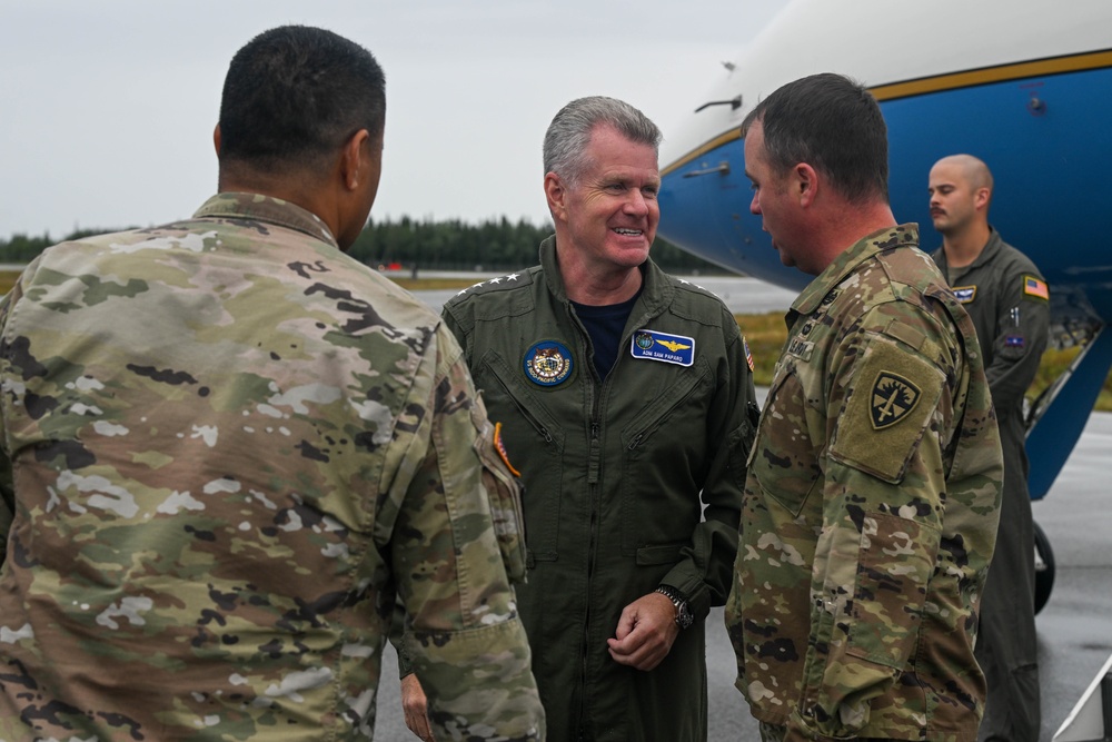 U.S. Admirals and Generals visit Ft. Greely