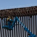 Joint Task Force-Southern Border Marines conduct barrier reinforcement operations