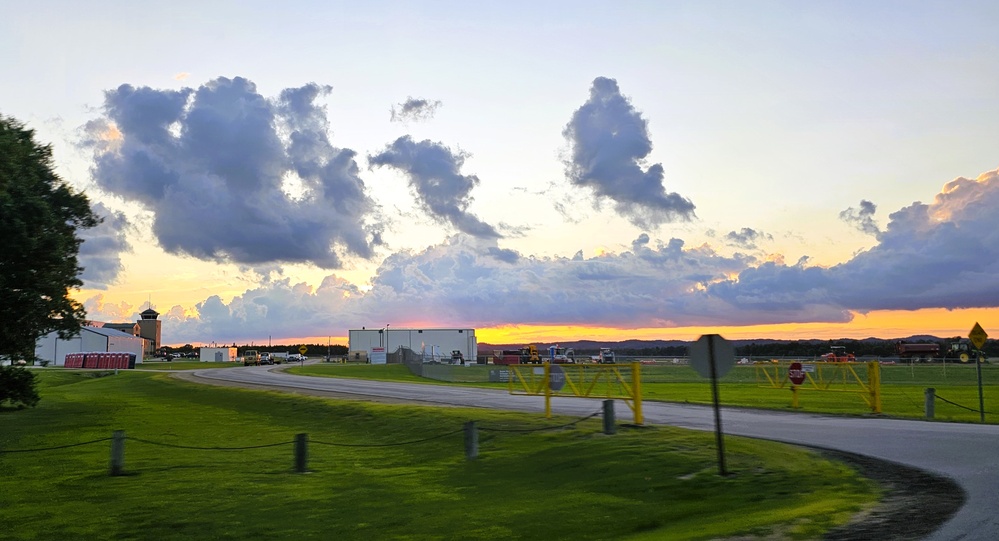 Sunset at Sparta-Fort McCoy Airport