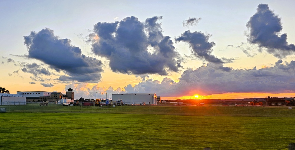 Sunset at Sparta-Fort McCoy Airport