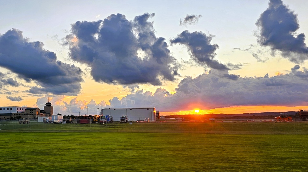 Sunset at Sparta-Fort McCoy Airport